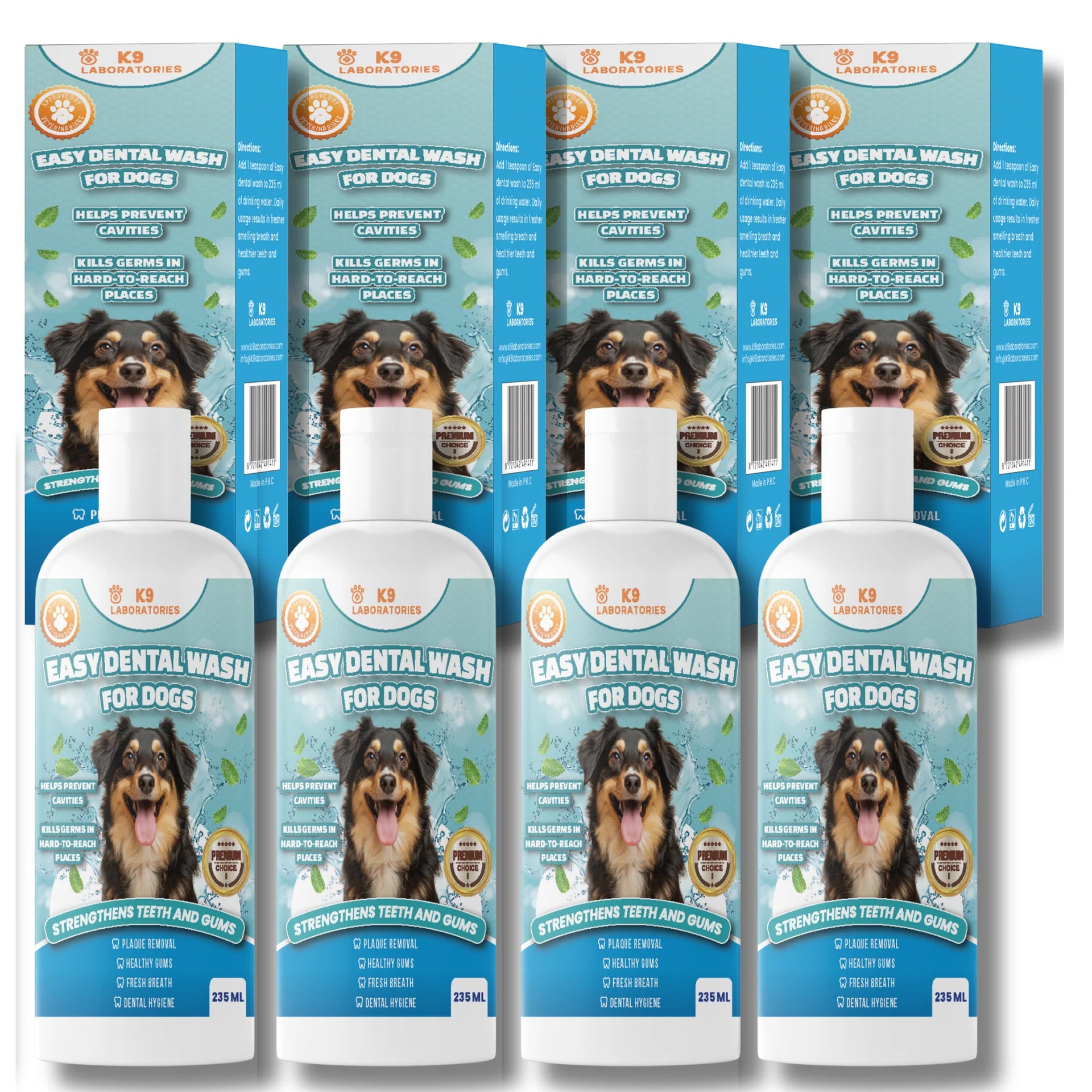 Dentifrice pour chiens- Lot de 4X