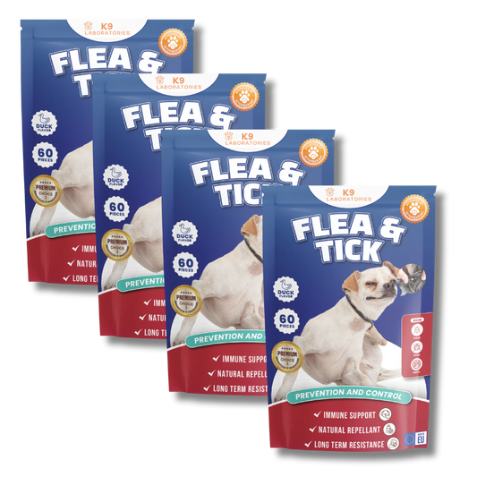 Friandises anti-puces et tiques lot de 4
