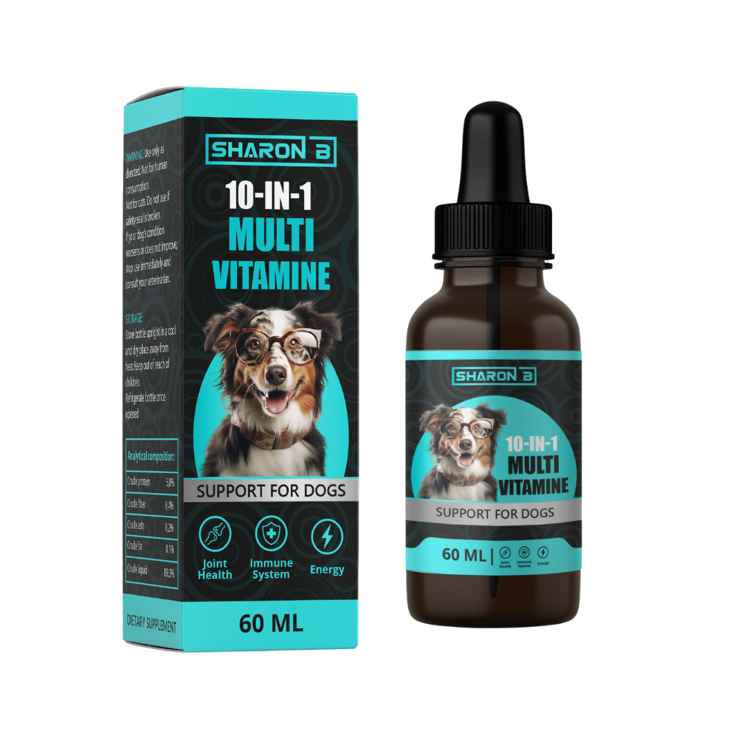 Gouttes multivitamines 10 en 1 pour chiens 60ml
