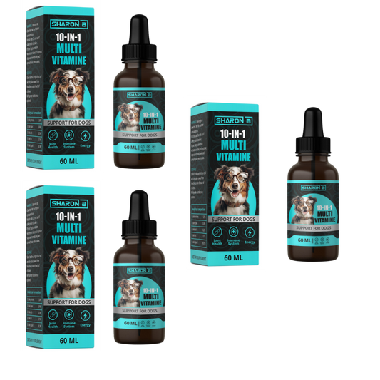 Gouttes multivitamines 10 en 1 pour chiens 60ml- Lot de 3